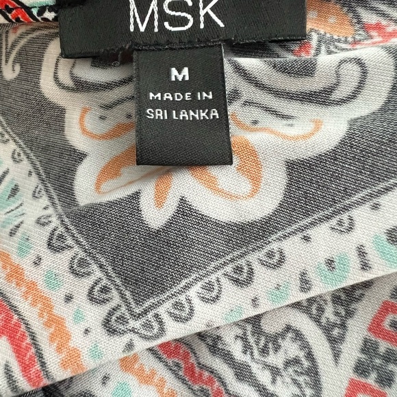 MSK Dress Size M.  Multi colored. - Picture 4 of 4